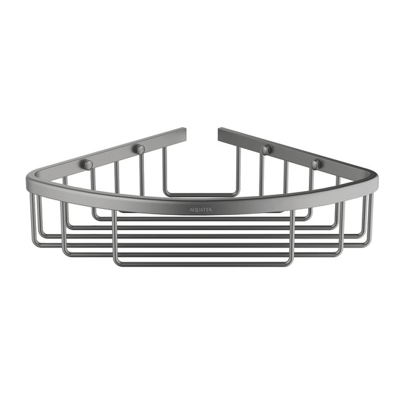 Полка угловая Aquatek AQ4906BGM, цвет оружейная сталь - фото 