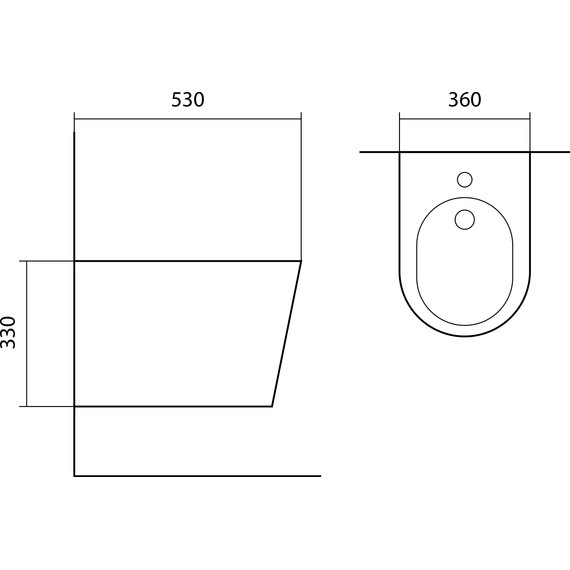 Биде подвесное Aquatek Вега AQ1057-MB чёрный матовый - фото 5
