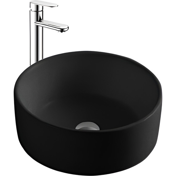 Раковина-чаша Aquatek 40 см AQ5118-MB, чёрный матовый - фото 