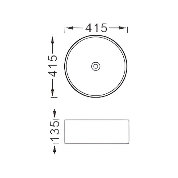 Раковина-чаша Aquatek Европа 41 см AQ5558-MW, белый матовый - фото 3