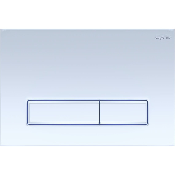 Кнопка смыва Aquatek Slim KDI-0000021, белый глянцевый - фото 
