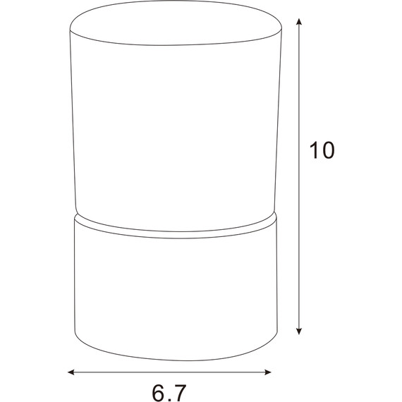 Стакан для зубных щеток настольный Azario Nessy AZ-126-C - фото 2