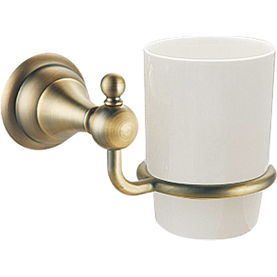 Стакан для зубных щеток Azario Elvia AZ-91106Q, цвет бронза - фото 