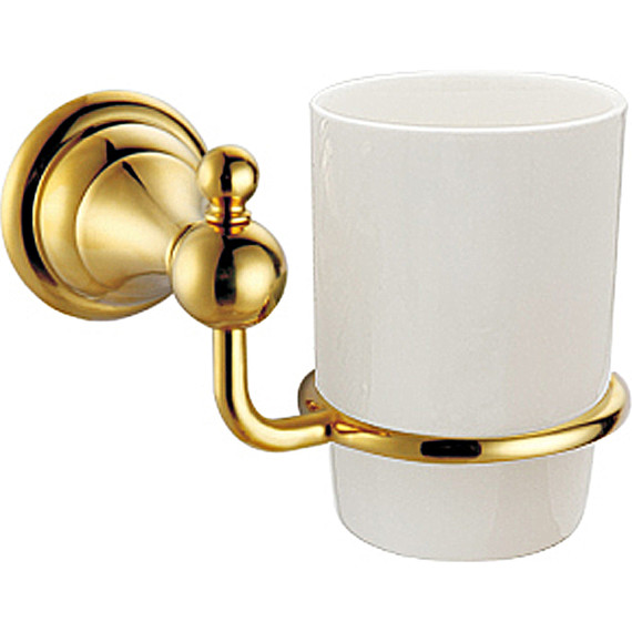 Стакан для зубных щеток Azario Elvia AZ-91106G, цвет золото - фото 