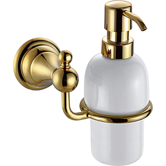 Дозатор для жидкого мыла Azario Elvia AZ-91112G, цвет золото - фото 