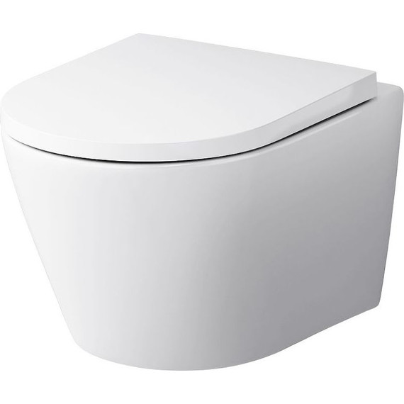 Инсталляция с подвесным унитазом комплект: Am.Pm ErgoFit FlashClean IS110101.741701 с подвесным безободковым унитазом, сиденье микролифт, кнопка смыва белая - фото 2