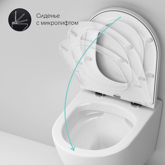 Инсталляция с подвесным унитазом комплект: Am.Pm ErgoFit FlashClean IS110101.741701 с подвесным безободковым унитазом, сиденье микролифт, кнопка смыва белая - фото 9