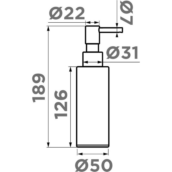 Дозатор для жидкого мыла Omoikiri OM-06 LG 4995094 - фото 2
