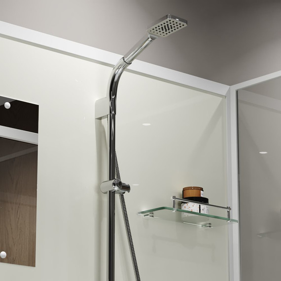 Душевая кабина Niagara Standart 120x90 см ST120/90/15Q/BK, белый/прозрачное - фото 4