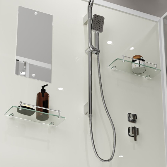 Душевая кабина Niagara Standart 120x90 см ST120/90/15Q/BK, белый/прозрачное - фото 5