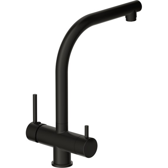 Смеситель для кухни Cersanit Crea A68223, чёрный - фото 5