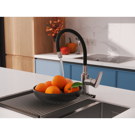 Смеситель для кухни Cersanit Moduo A68231, сатин - фото 14