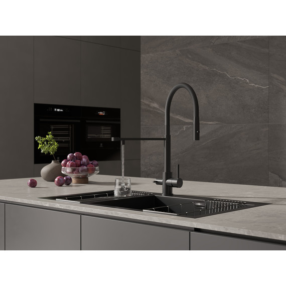 Смеситель для кухни Cersanit Zen A68250, чёрный - фото 14