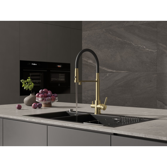 Смеситель для кухни Cersanit Zen A68251, золото - фото 12