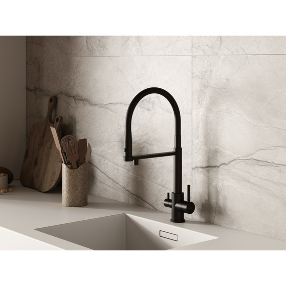 Смеситель для кухни Cersanit Zen A68250, чёрный - фото 9