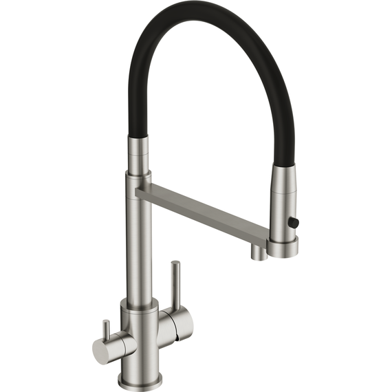 Смеситель для кухни Cersanit Zen A68259, сатин - фото 