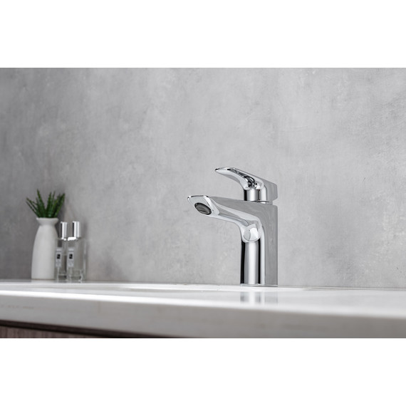 Набор смесителей 3 в 1 для ванны с коротким изливом Aquatek Вега AQ1030CR, Цвет производителя: хром - фото 8