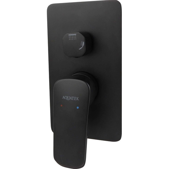 Набор смесителей 4 в 1 для душа Aquatek Вега AQ1074MB, чёрный матовый, Цвет производителя: чёрный матовый - фото 6