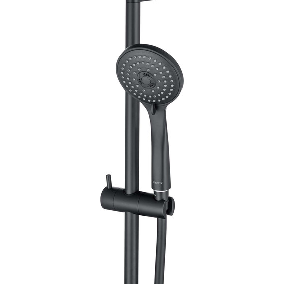 Набор смесителей 3 в 1 для душа Aquatek Вега AQ1076MB, чёрный матовый, Цвет производителя: чёрный матовый - фото 4