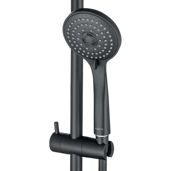 Душевой гарнитур Aquatek Вега AQ2011MB, чёрный матовый - фото 4