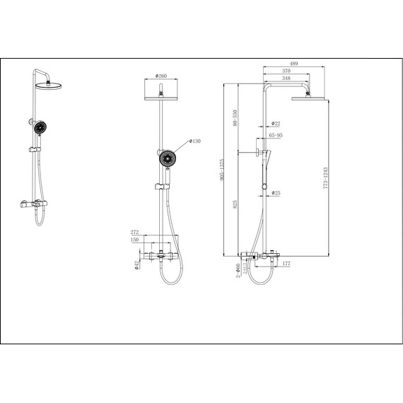 Душевая стойка Aquatek Вега AQ2043CR, Цвет производителя: хром - фото 6