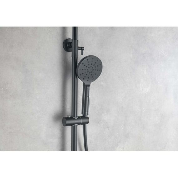 Душевая стойка Aquatek Вега AQ2046MB, чёрный матовый, Цвет производителя: чёрный матовый - фото 8