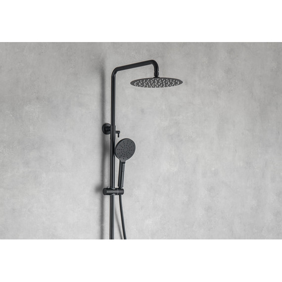 Душевая стойка Aquatek Вега AQ2046MB, чёрный матовый, Цвет производителя: чёрный матовый - фото 16