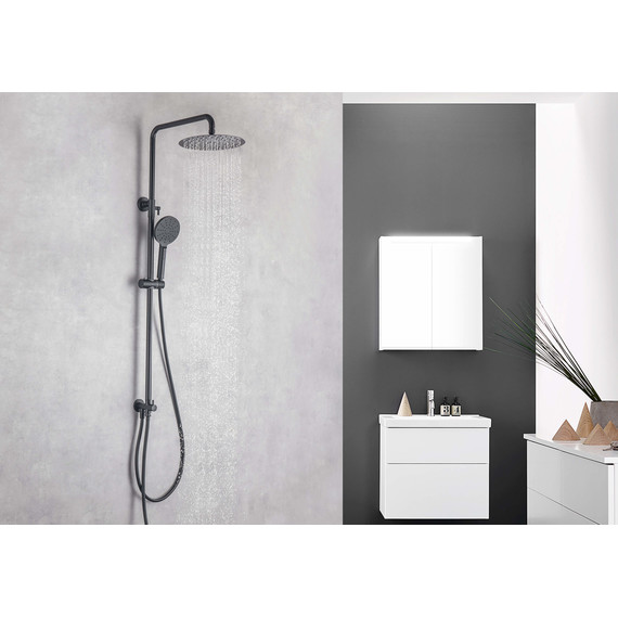 Душевая стойка Aquatek Вега AQ2046MB, чёрный матовый, Цвет производителя: чёрный матовый - фото 23