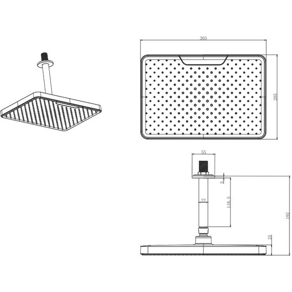 Набор смесителей 4 в 1 для душа Aquatek Вега AQ1075CR, Цвет производителя: хром - фото 18