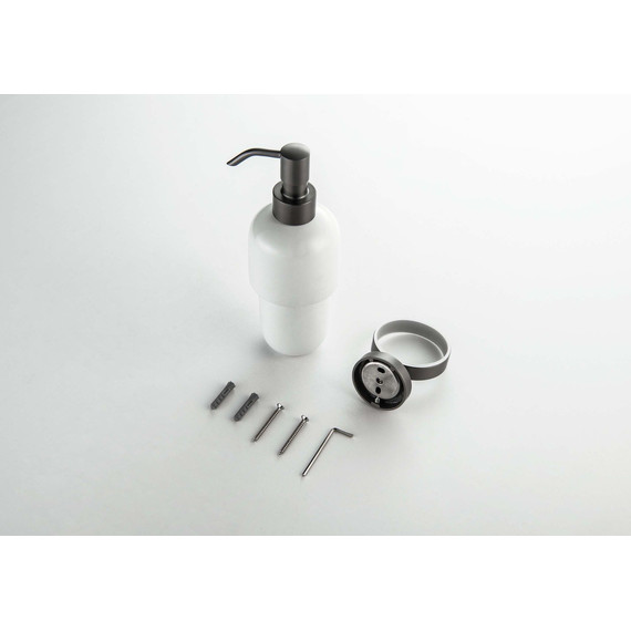 Дозатор для жидкого мыла Aquatek Бетта AQ4605BGM, цвет оружейная сталь - фото 3