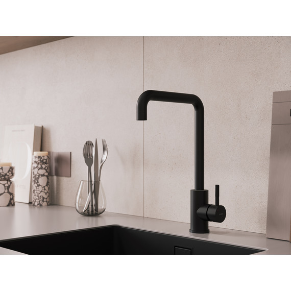 Смеситель для кухни Cersanit Como A68246, чёрный - фото 9