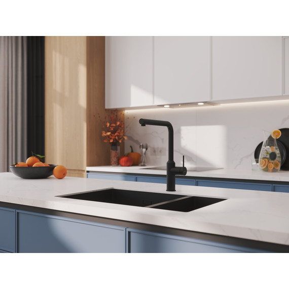 Смеситель для кухни Cersanit Flavis A68240, чёрный - фото 11
