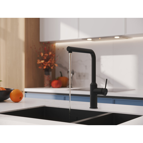Смеситель для кухни Cersanit Flavis A68240, чёрный - фото 14