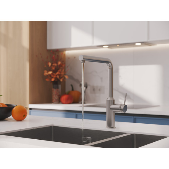 Смеситель для кухни Cersanit Flavis A68241, сатин - фото 13