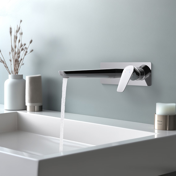 Смеситель для раковины настенный Aquatek Бетта AQ1113CR, Цвет производителя: хром - фото 4