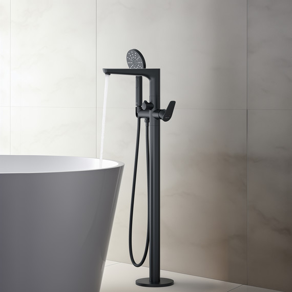 Смеситель для ванны Aquatek Бетта AQ1145MB, чёрный матовый, Цвет производителя: чёрный матовый - фото 7