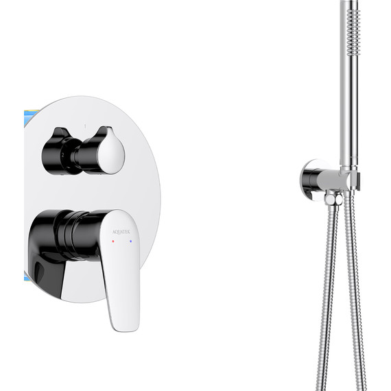 Душевая система для душа Aquatek Бетта AQ1172CR (со скрытой частью), Цвет производителя: хром - фото 4