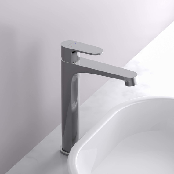 Смеситель для раковины высокий Aquatek Оберон AQ1204CR, Цвет производителя: хром - фото 4