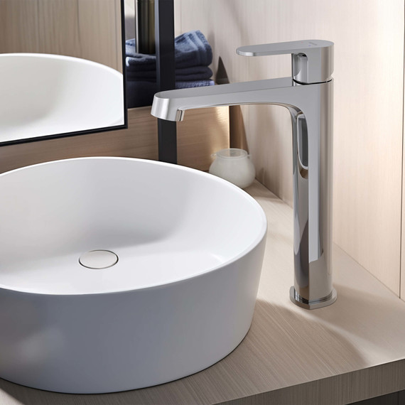 Смеситель для раковины высокий Aquatek Оберон AQ1204CR, Цвет производителя: хром - фото 5