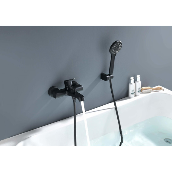 Смеситель для ванны Aquatek Оберон AQ1249MB, чёрный матовый, Цвет производителя: чёрный матовый - фото 5