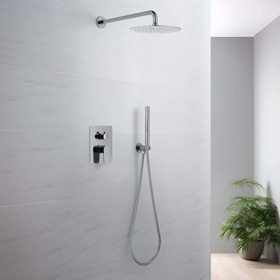 Душевая система для душа Aquatek Оберон AQ1272CR (со скрытой частью), Цвет производителя: хром - фото 2