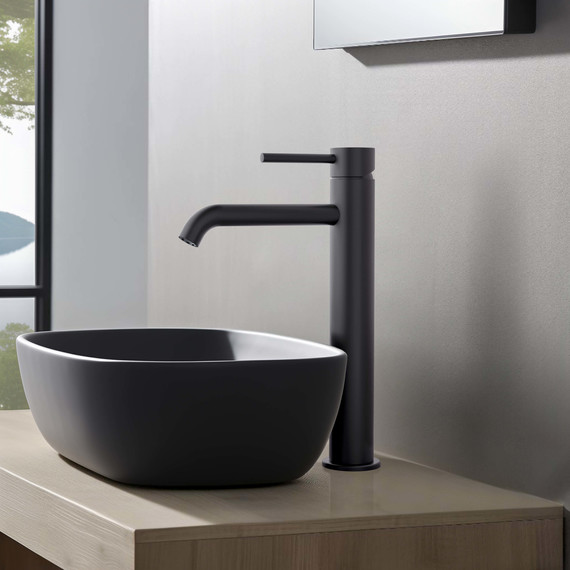 Смеситель для раковины высокий Aquatek Европа AQ1304MB, чёрный матовый, Цвет производителя: чёрный матовый - фото 5