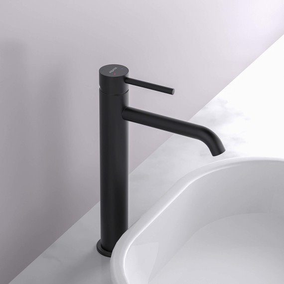 Смеситель для раковины высокий Aquatek Европа AQ1304MB, чёрный матовый, Цвет производителя: чёрный матовый - фото 8