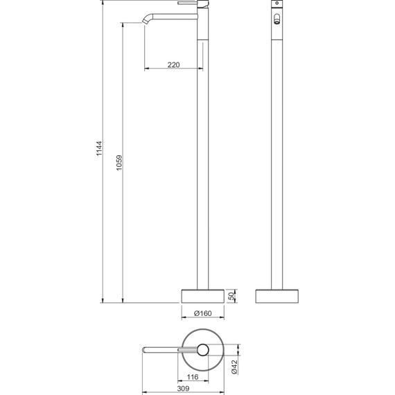 Смеситель для раковины Aquatek Европа AQ1309CR, Цвет производителя: хром - фото 4