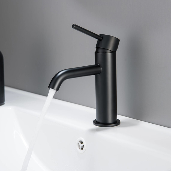 Смеситель для раковины Aquatek Европа AQ1310MB, чёрный матовый, Цвет производителя: чёрный матовый - фото 2