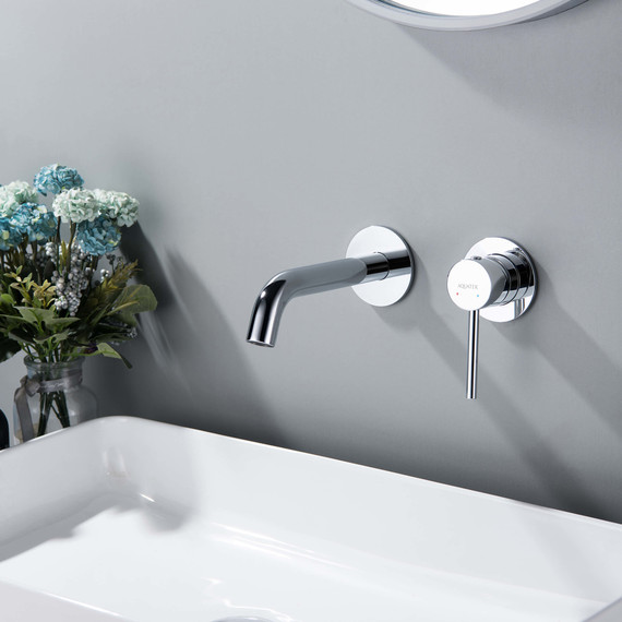 Смеситель для раковины настенный Aquatek Европа AQ1313CR, Цвет производителя: хром - фото 2