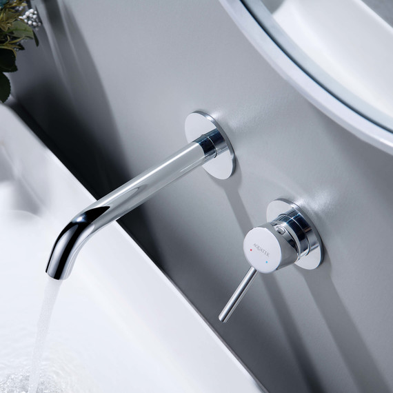 Смеситель для раковины настенный Aquatek Европа AQ1313CR, Цвет производителя: хром - фото 6