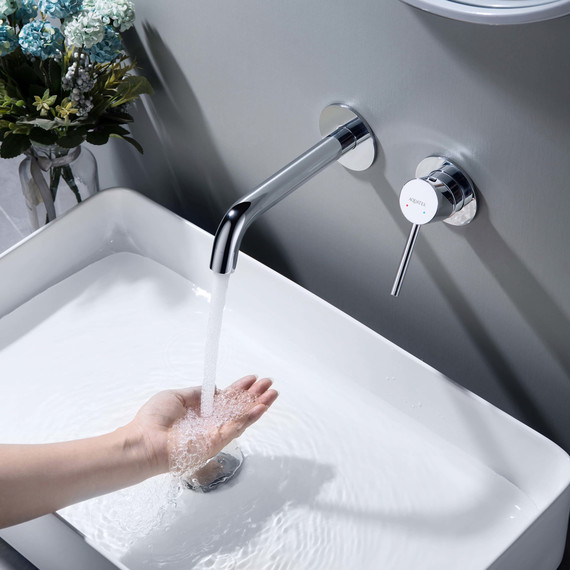 Смеситель для раковины настенный Aquatek Европа AQ1313CR, Цвет производителя: хром - фото 8