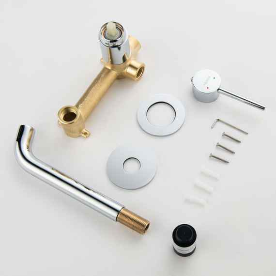 Смеситель для раковины настенный Aquatek Европа AQ1313CR, Цвет производителя: хром - фото 11