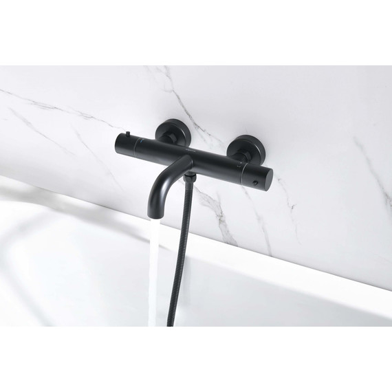 Смеситель для ванны Aquatek Европа AQ1343MB, чёрный матовый, Цвет производителя: чёрный матовый - фото 4